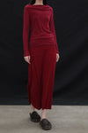 SWAYING 25 Early Spring Water-soluble Wool Fake Two-piece Sweater Series SW-SW25PS1T06-HONG Red SW-SW25PS1T06